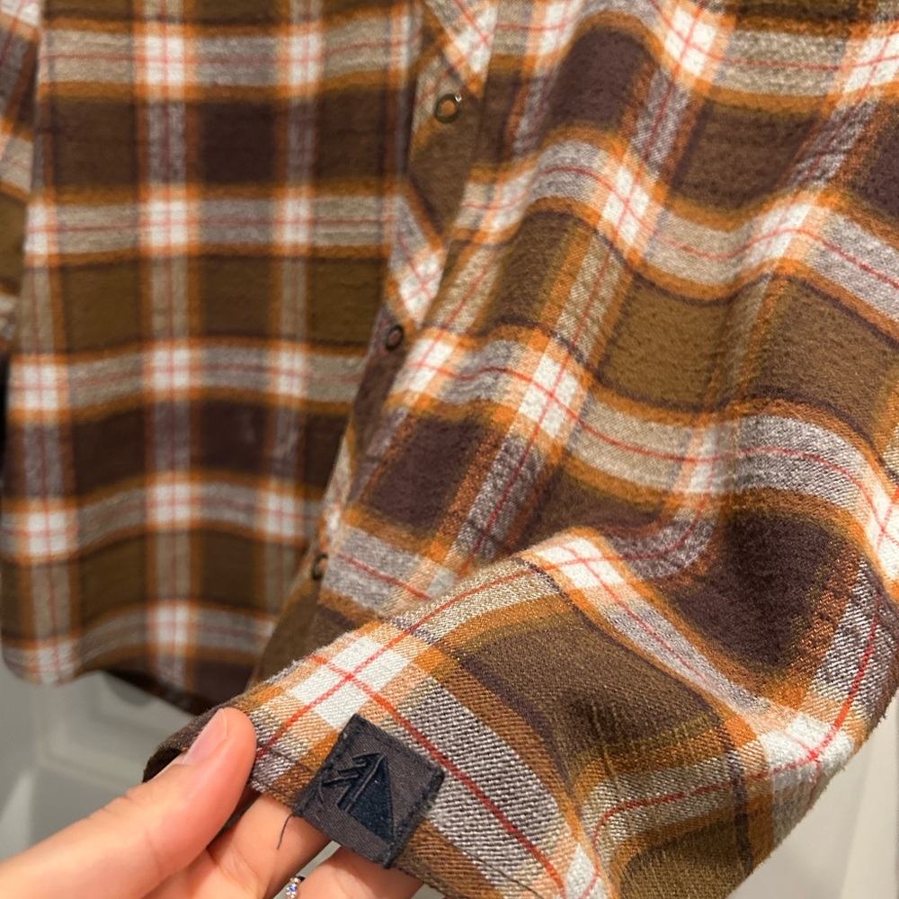 EUC LL Bean Katahdin Performance Flannel Shirt Plaid Sz L - Picture 2 of 9